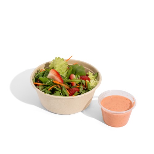 Green Salad With Strawberry vinigrette